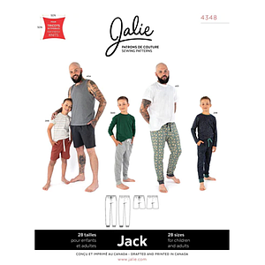 Patron Jalie JACK - Pantalons et short d'intérieur en jersey