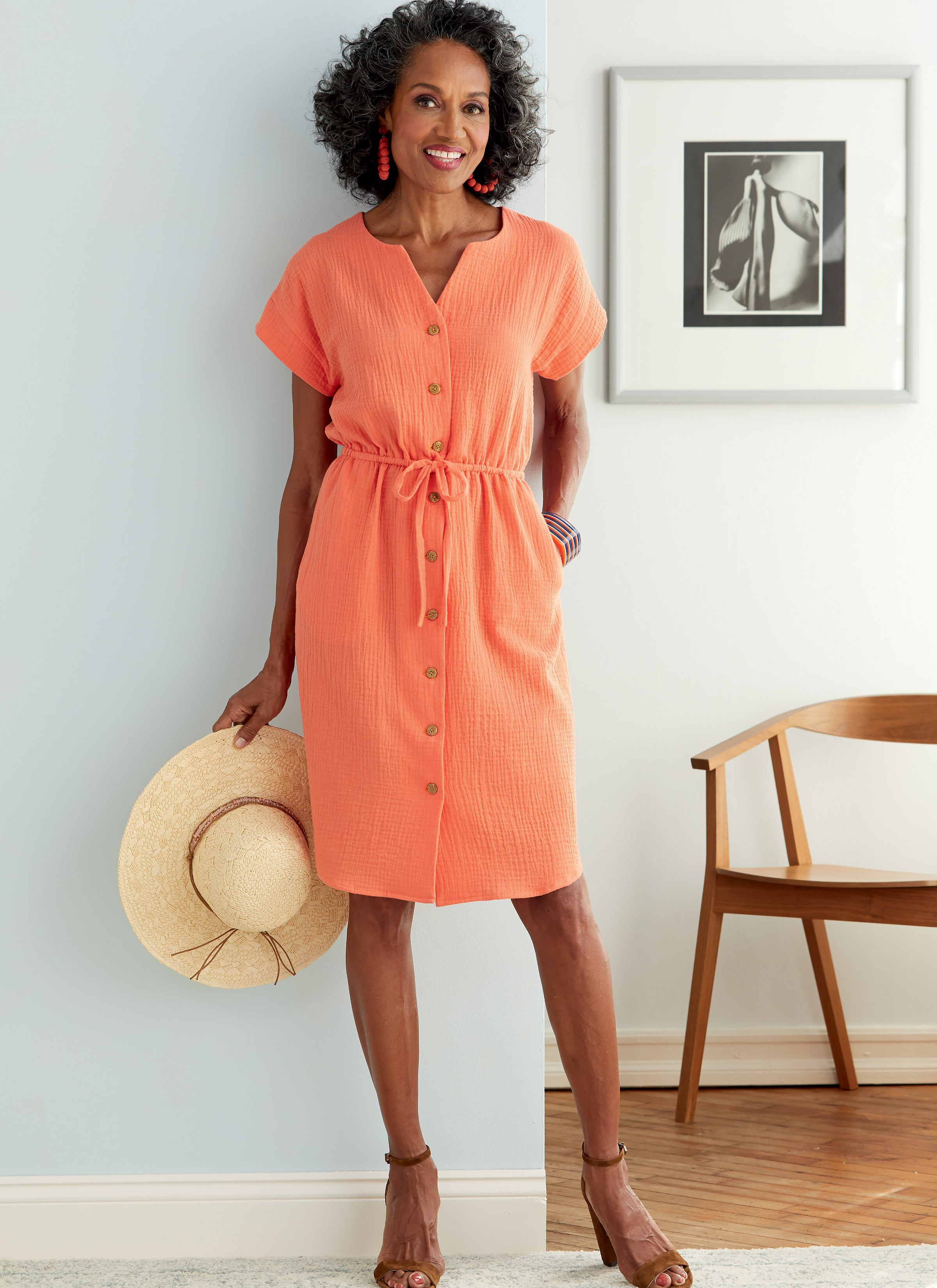Robe boutonnée devant shop