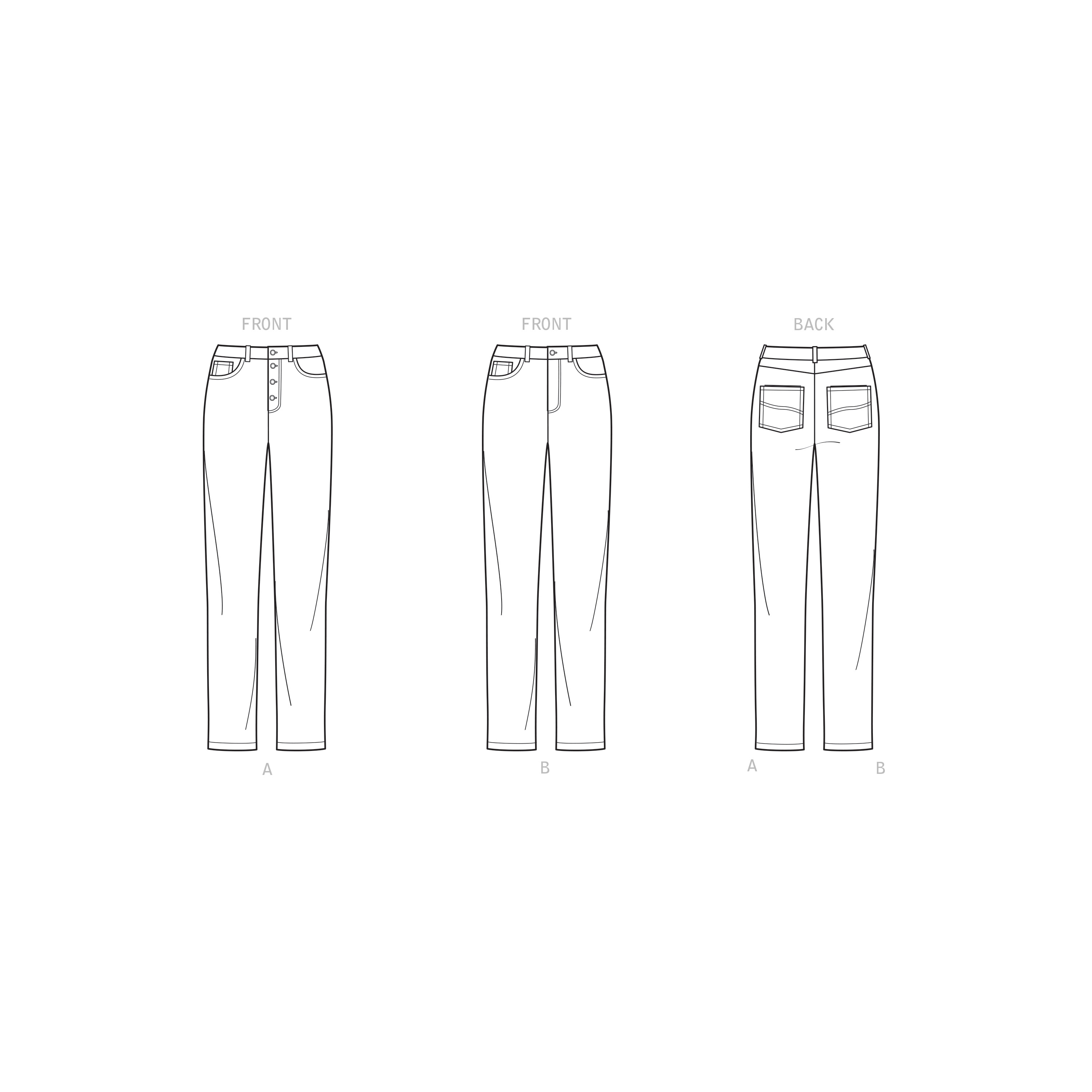 Patron Simplicity 9266 - Pantalon Femme style Jeans du 38 au 56 (FR)