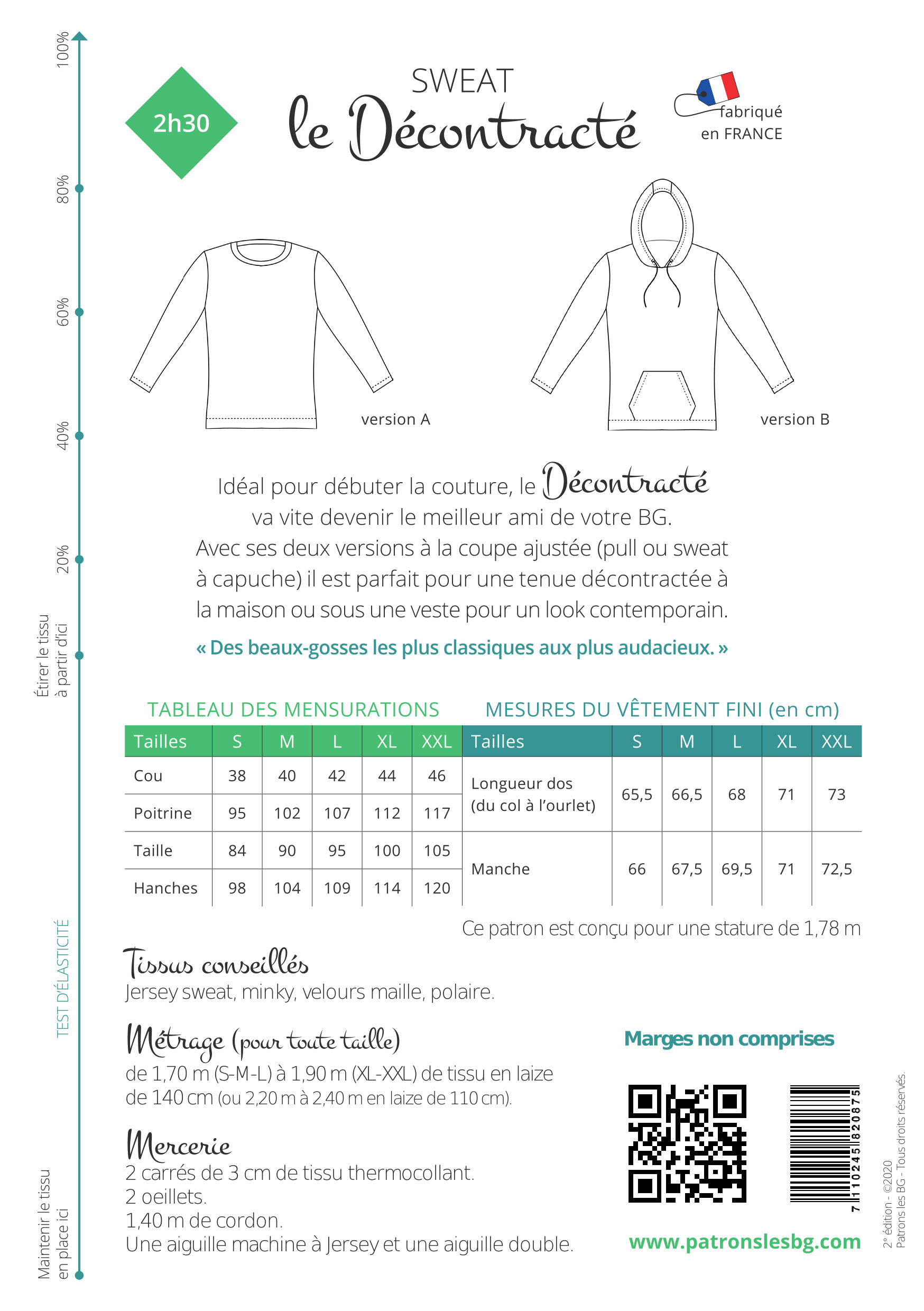 Patron Les Beaux Gosses, Le DÉCONTRACTÉ