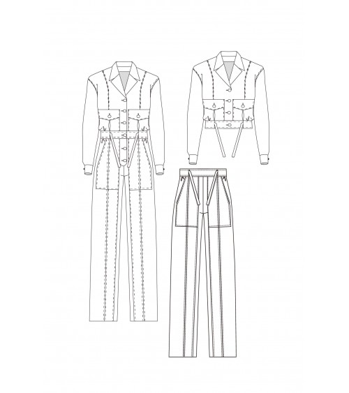 Patron DP Studio Le 300 - Combinaison pantalon femme