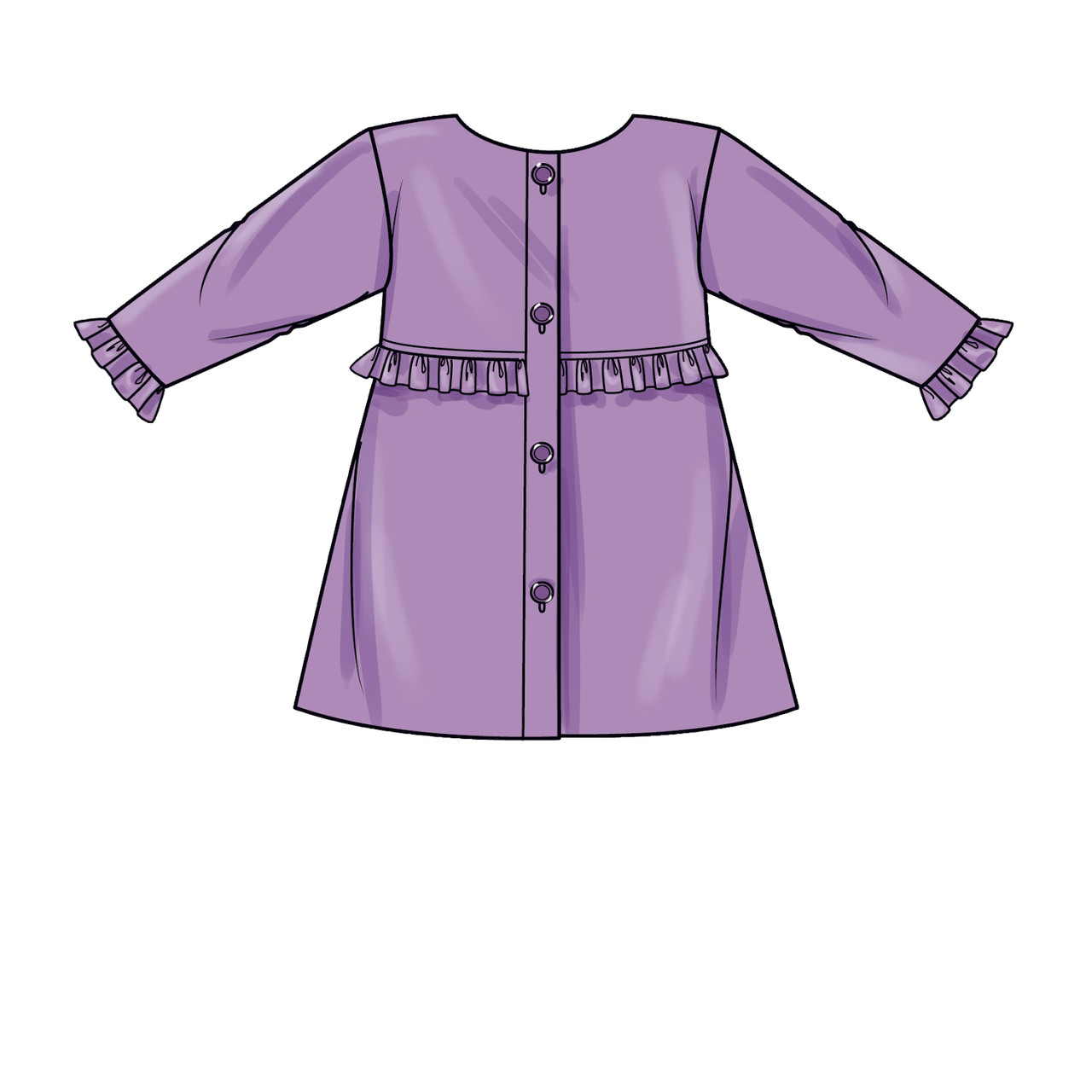 Patron Simplicity 9461 - Manteau pour enfant du 3 au 8 ans