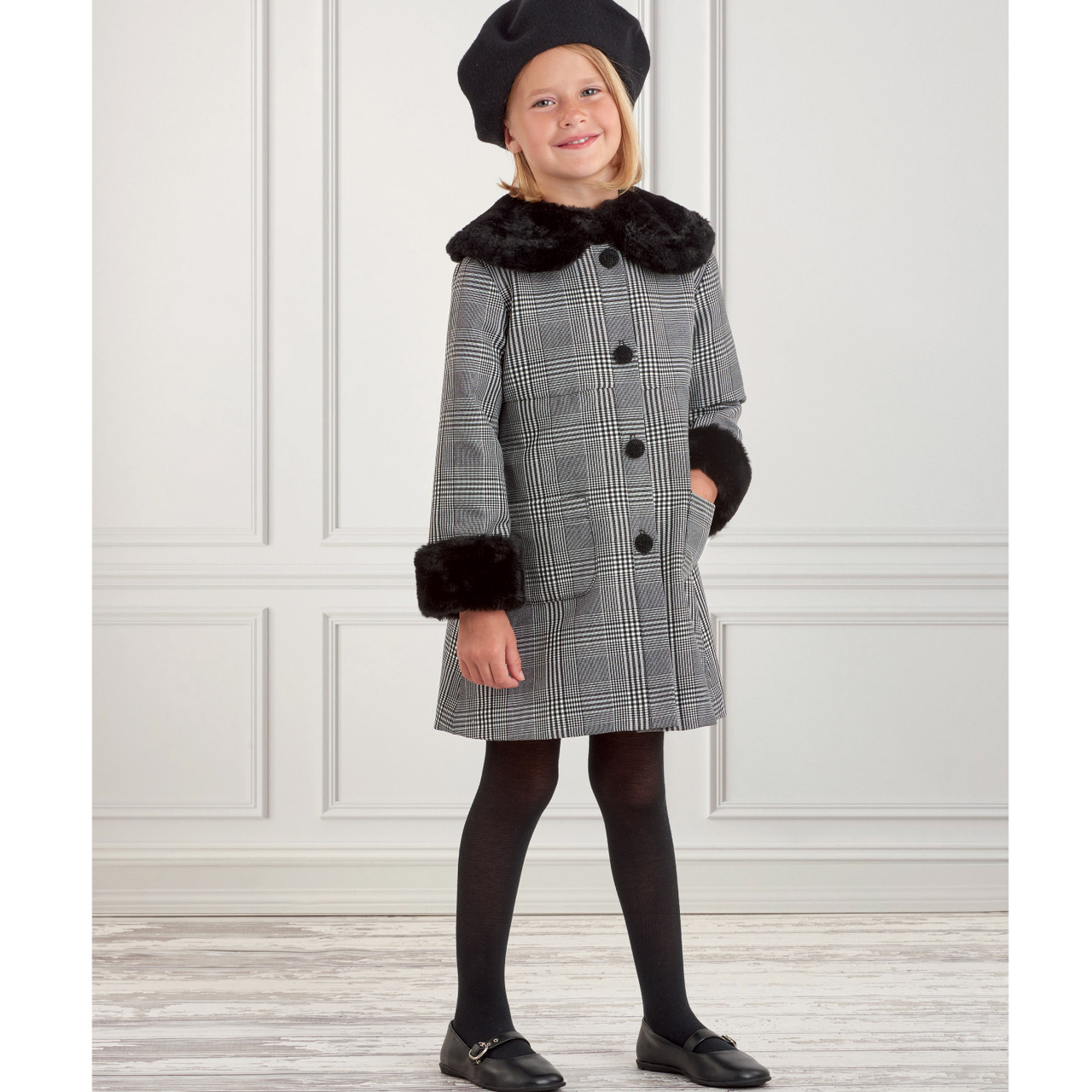 Patron Simplicity 9461 - Manteau pour enfant du 3 au 8 ans