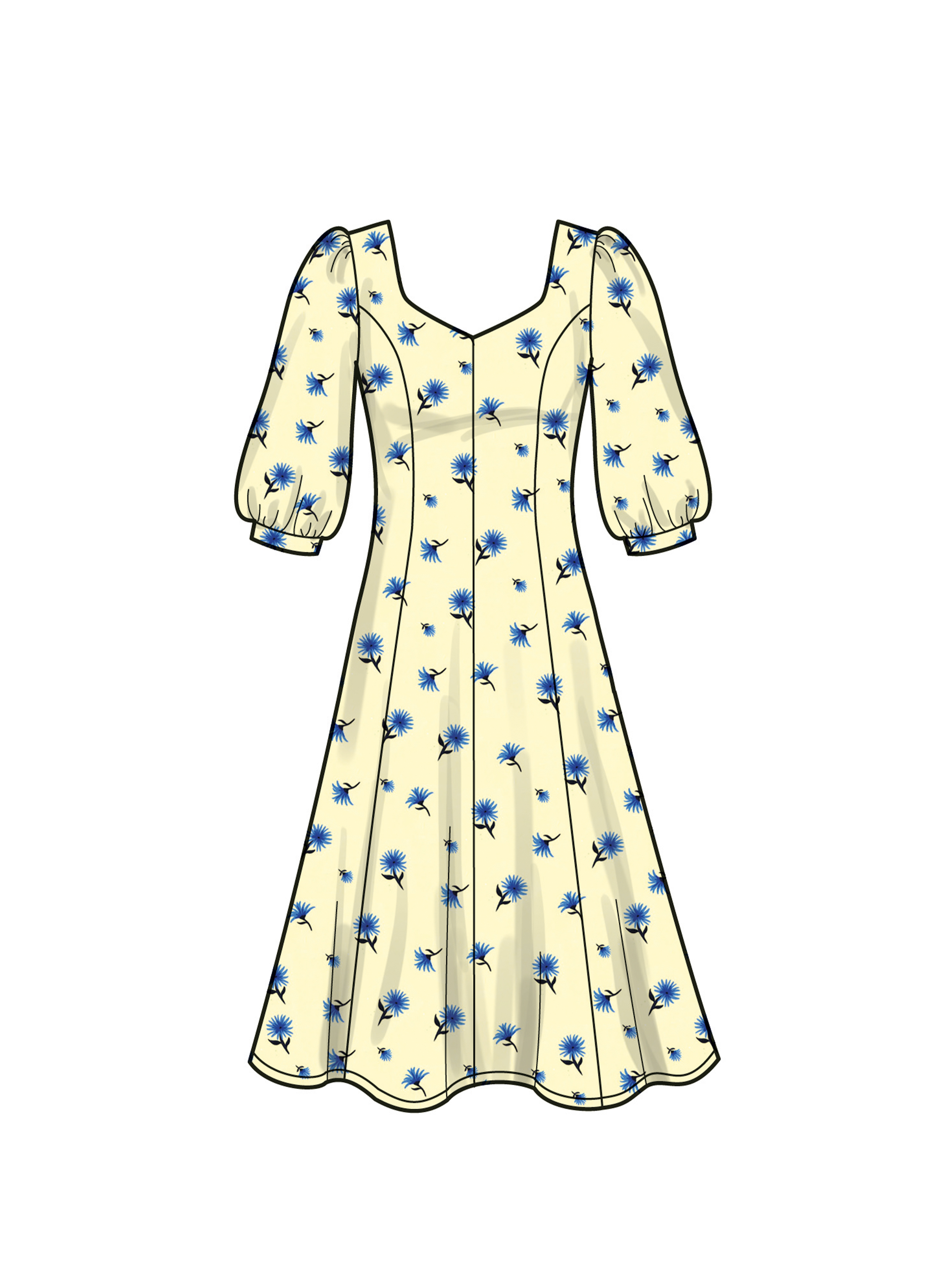Patron New Look 6776 - Robe Avec Variations de Manches pour Jeunes Femmes