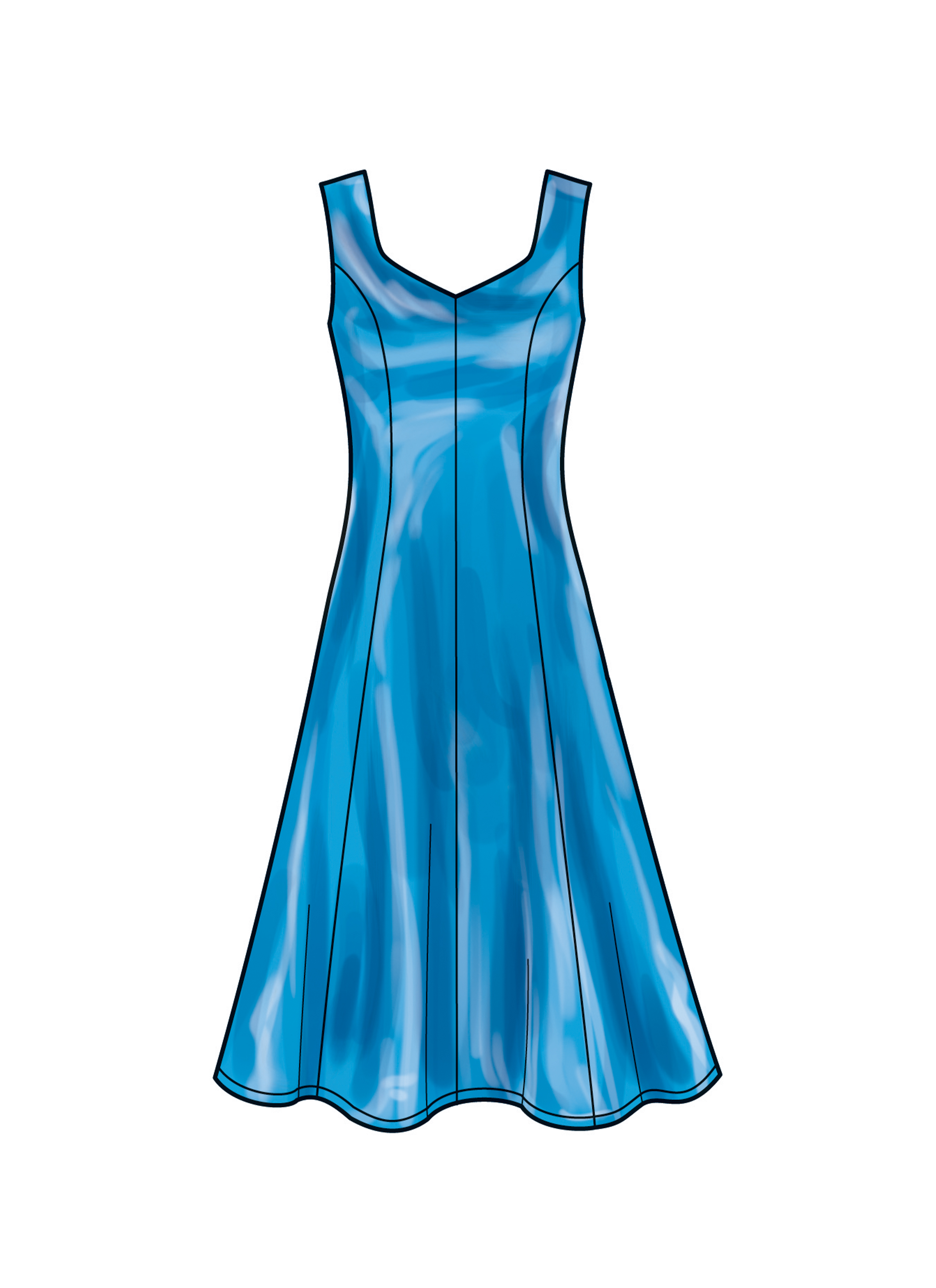 Patron New Look 6776 - Robe Avec Variations de Manches pour Jeunes Femmes