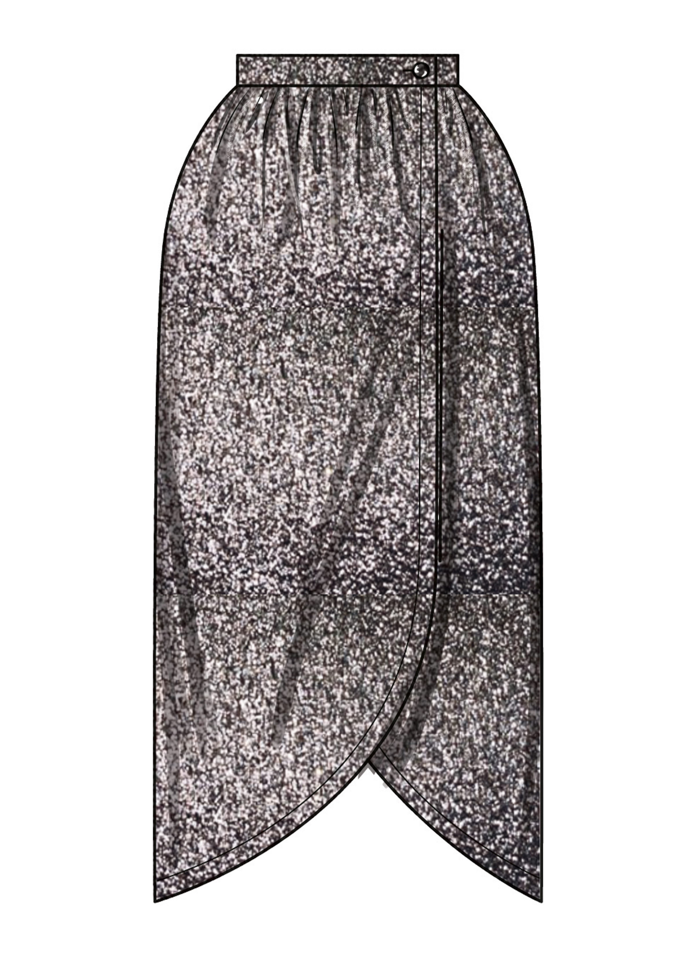 Patron New Look 6813 -  Jupe porte feuille