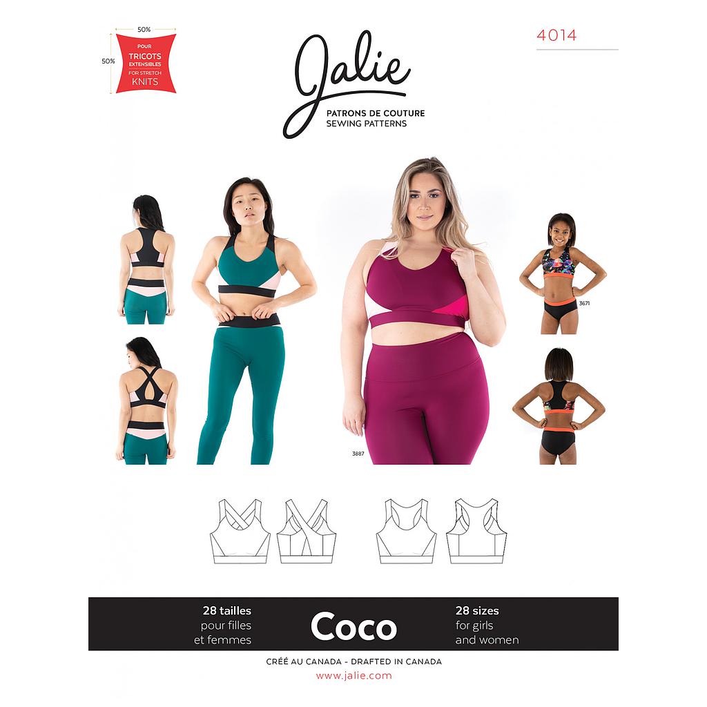 Patron Jalie 4014 COCO - Soutien - gorge sport - Femme et Fille