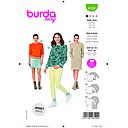 Patron Burda 6109 - SweaTee-Shirts ou Robe en maille ou jersey du 36 au 46