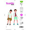 Patron Burda 9285 - Short et Chemise enfant garçon du 104 au 134 cm