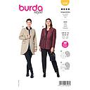 Patron Burda 6096 - Veste avec basque du 46 au 56