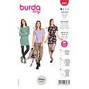 Patron Burda 6087 - Tee-Shirt, robe – près du corps avec encolure bateau du 36 au 46