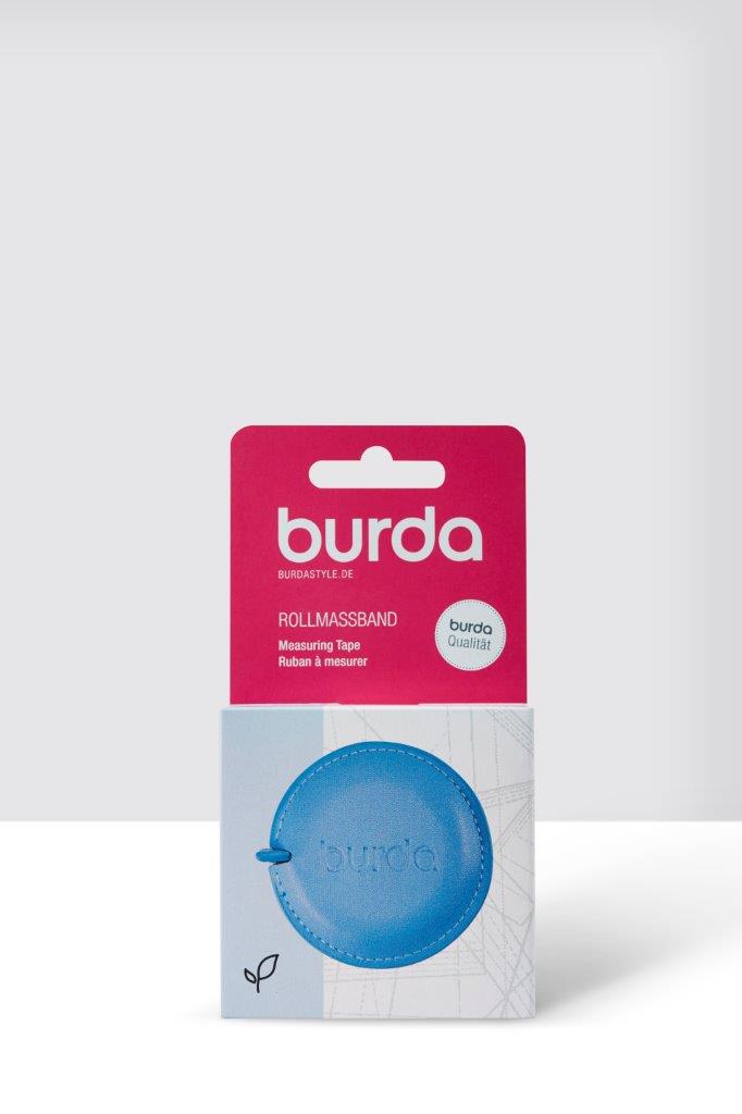 Centimètre de couture rétractable Burda - 150 cm - Bleu
