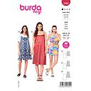 Patron Burda 5996 - Robe façon lingerie estivale du 36 au 46 (FR)