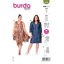 Patron Burda 6036 - Robe avec variations du 46 au 56 (FR)