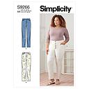 Patron Simplicity 9266 - Pantalon Femme style Jeans du 38 au 56 (FR)