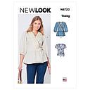 Patron New Look 6720 -  Hauts cache-cœur du 34 au 46 (FR)