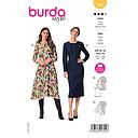 Patron Burda 5983 - Robe avec ceinture de taille et jupe ample ou droite du 36 au 46 (FR)