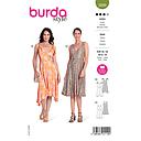 Patron Burda 5899 - Robes virevoltantes avec corsage croisé du 34 au 44 (FR)