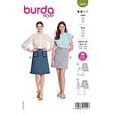 Patron Burda 5930 -  Jupes trapèze du 34 au 44 (FR)