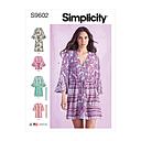 Patron Simplicity 9602 - Caftans et Vestes enveloppantes pour jeunes filles