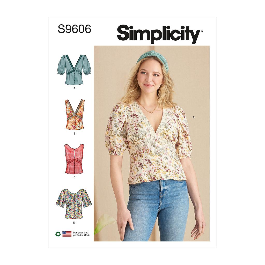 Patron Simplicity 9606 - Chemisier pour jeunes filles