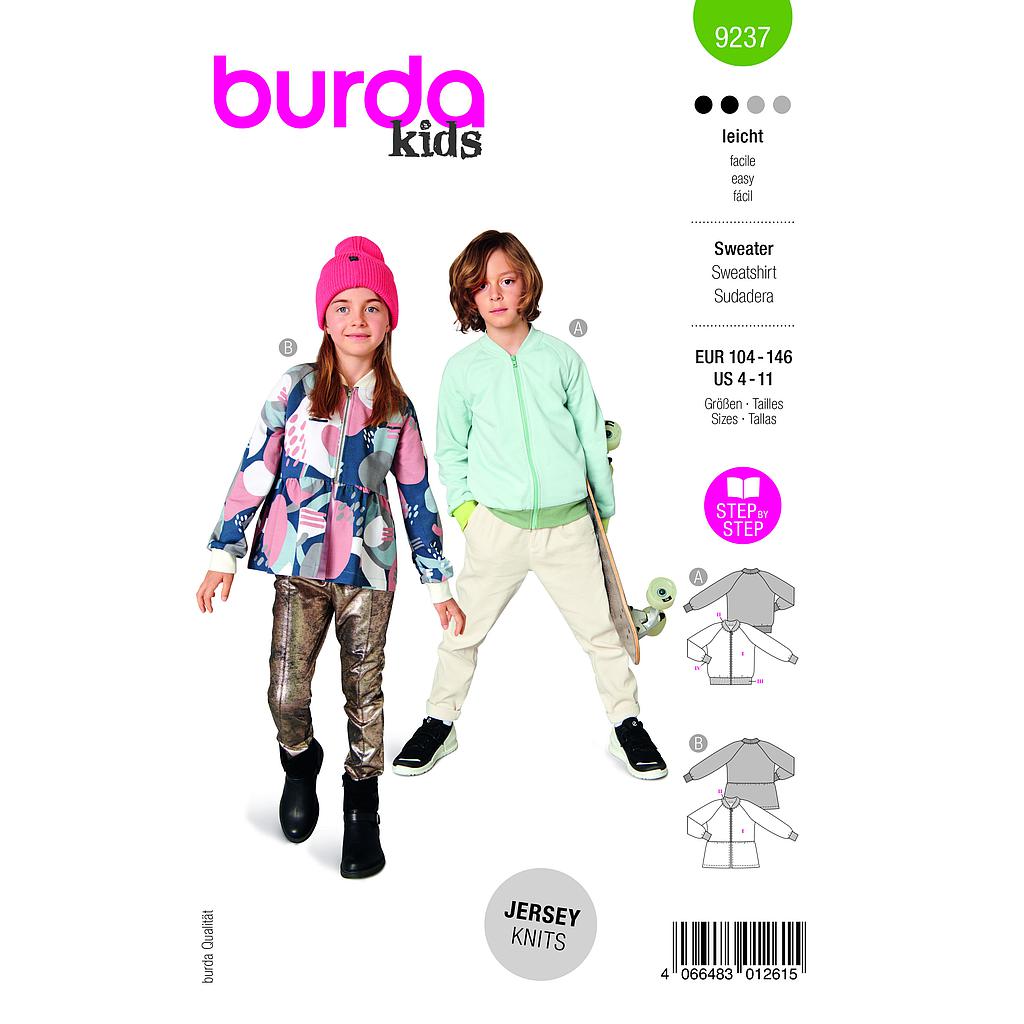 Patron Burda 9237-Sweater