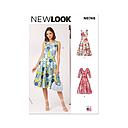 Patron New Look 6748 -  Robe col en V du 36 au 46 (FR)
