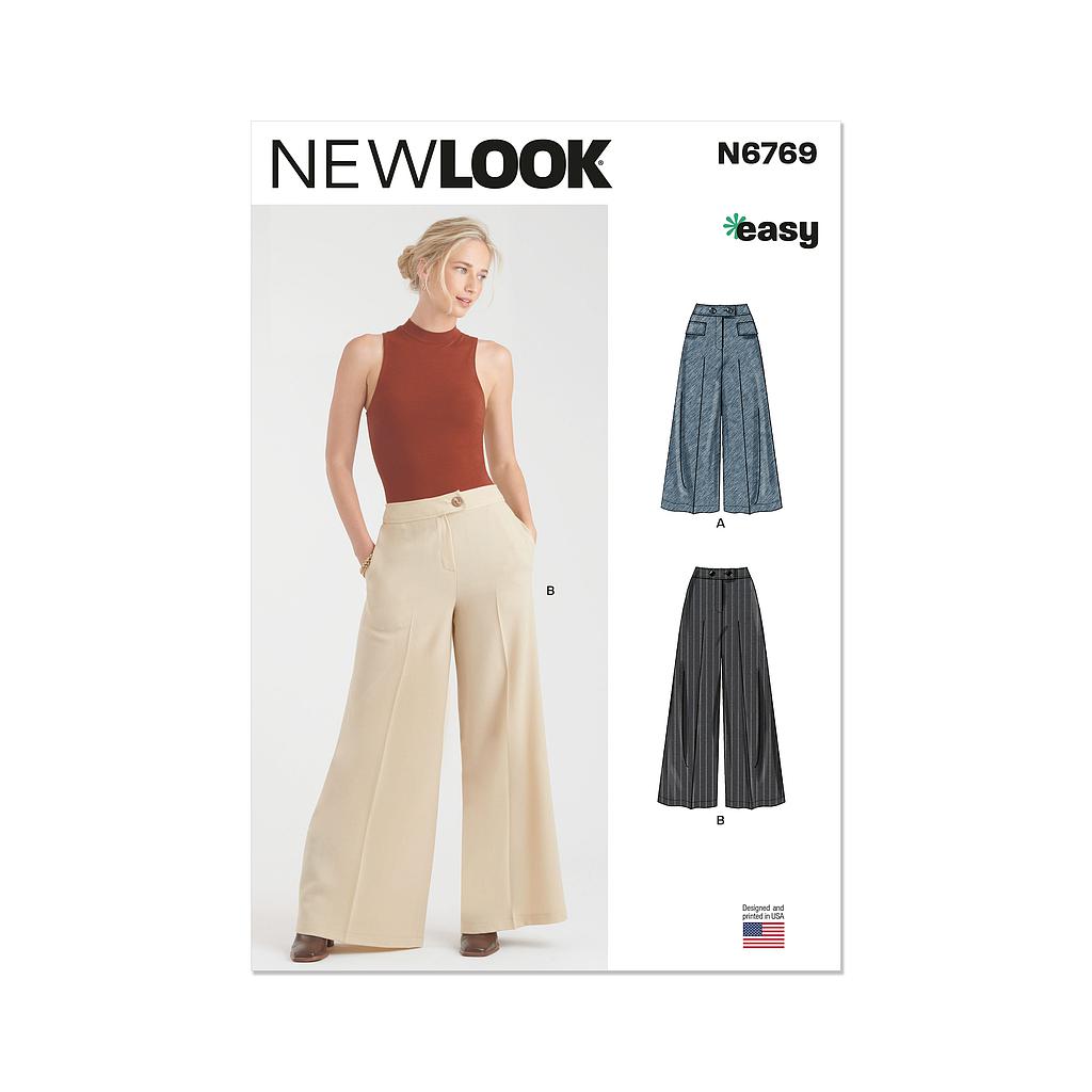 Patron New Look 6769 - Pantalons du 38 au 50 FR