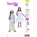Patron Burda 9225 - Robe a jupe dégradée pour enfants