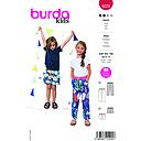 Patron Burda 9228 - Short hawaïen pour enfants