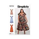 Patron Simplicity 9704 - Robe du 34 au 52 FR