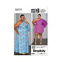 Patron Simplicity 9777 - Minirobe et maxirobe du 48 au 66 FR