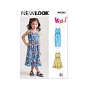 Patron New Look 6783  - Combinaison et Robe D’Été pour Enfants