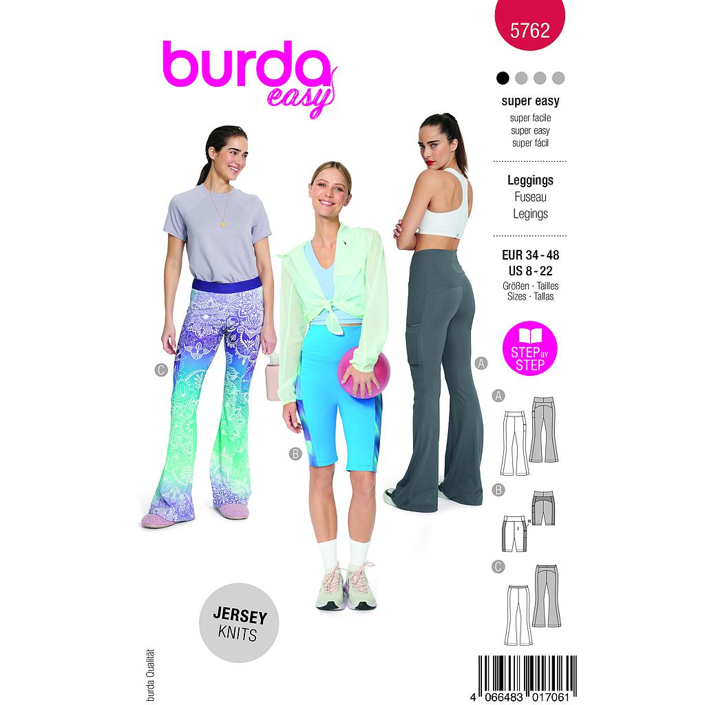 Patron Burda 5762 - Pantalons et shorts