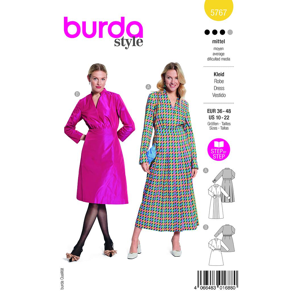 Patron Burda 5767 - Robes intemporelles