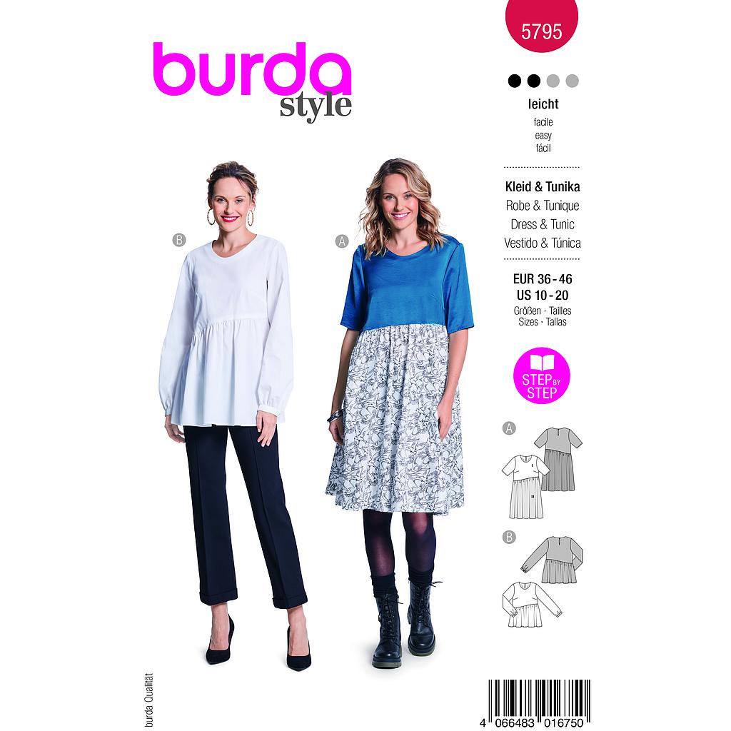 Patron Burda 5795 - Robe et tunique