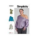 Patron Simplicity 9851 - Hauts pour dames et femmes
