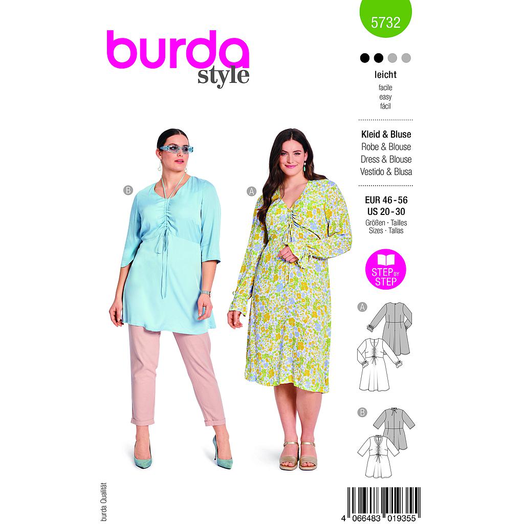 Patron Burda 5732 - Robe & Blouse