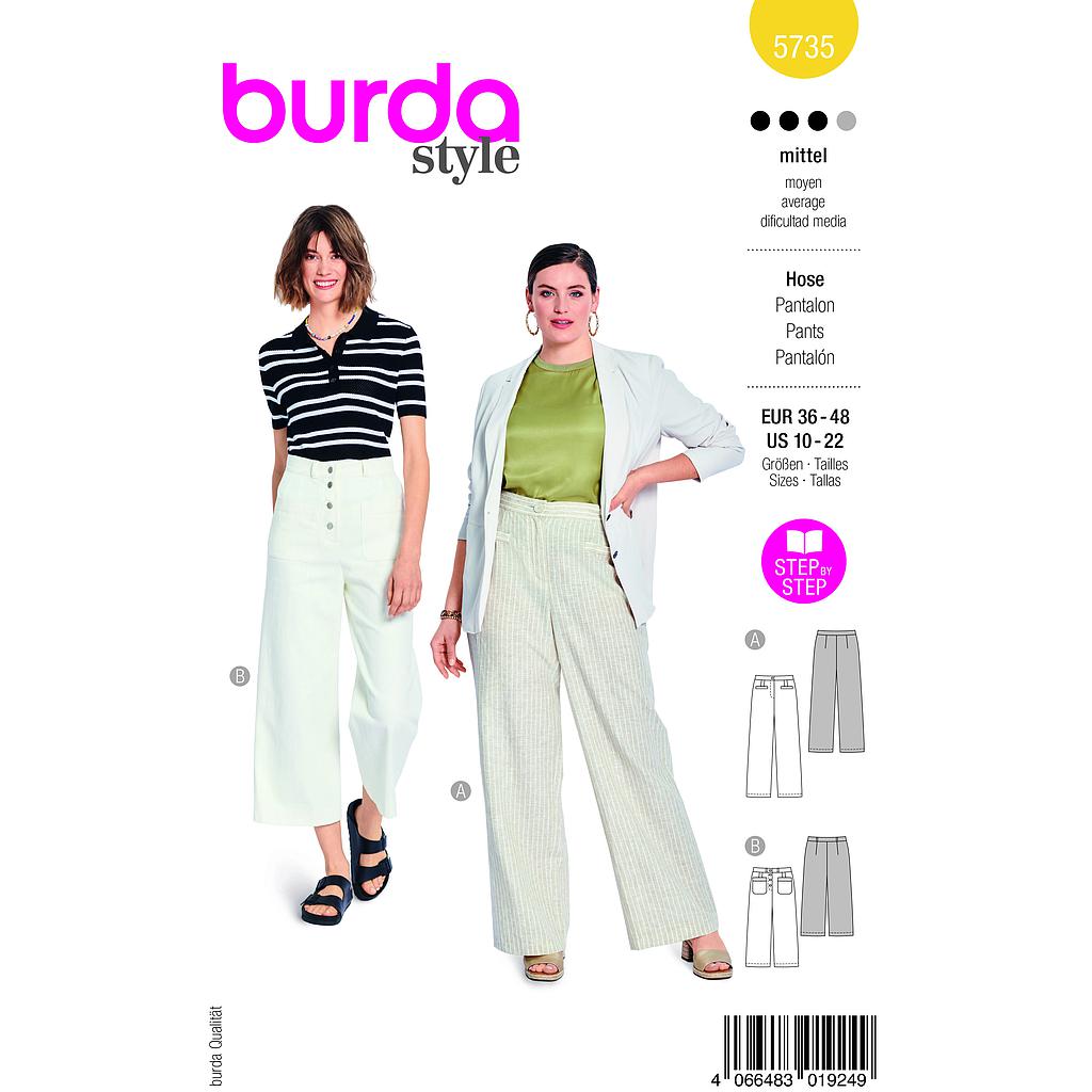Patron Burda 5735 - Pantalon