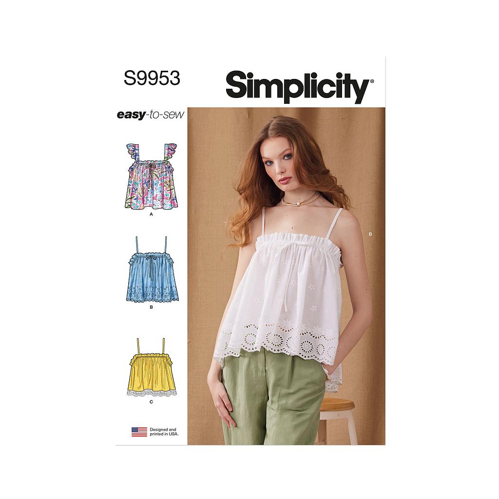 Patron Simplicity 9953 - Hauts pour femme