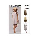Patron New Look 6799 -  Robe femme avec avec manches et longueurs variées
