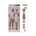 Patron New Look 6805 -  Vêtements de nuit unisexes