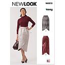 Patron New Look 6813 -  Jupe porte feuille