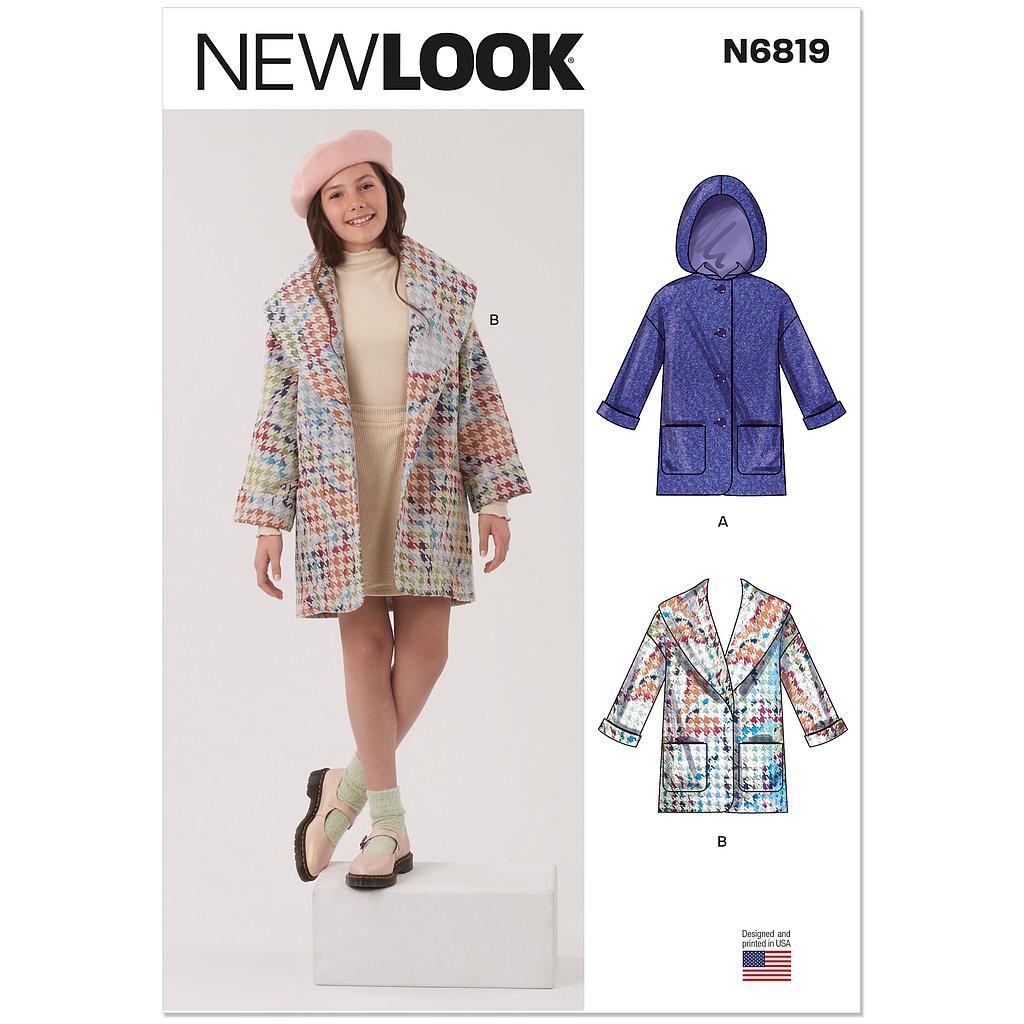Patron New Look 6819 -  Manteau