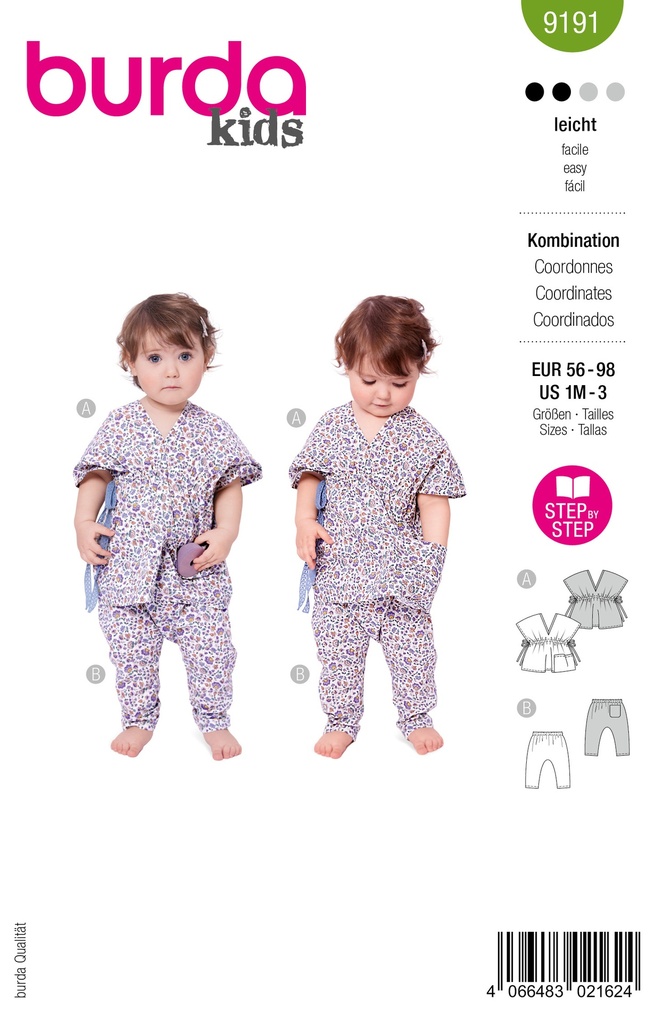 Patron Burda 9191 - Chemisier et pantalon