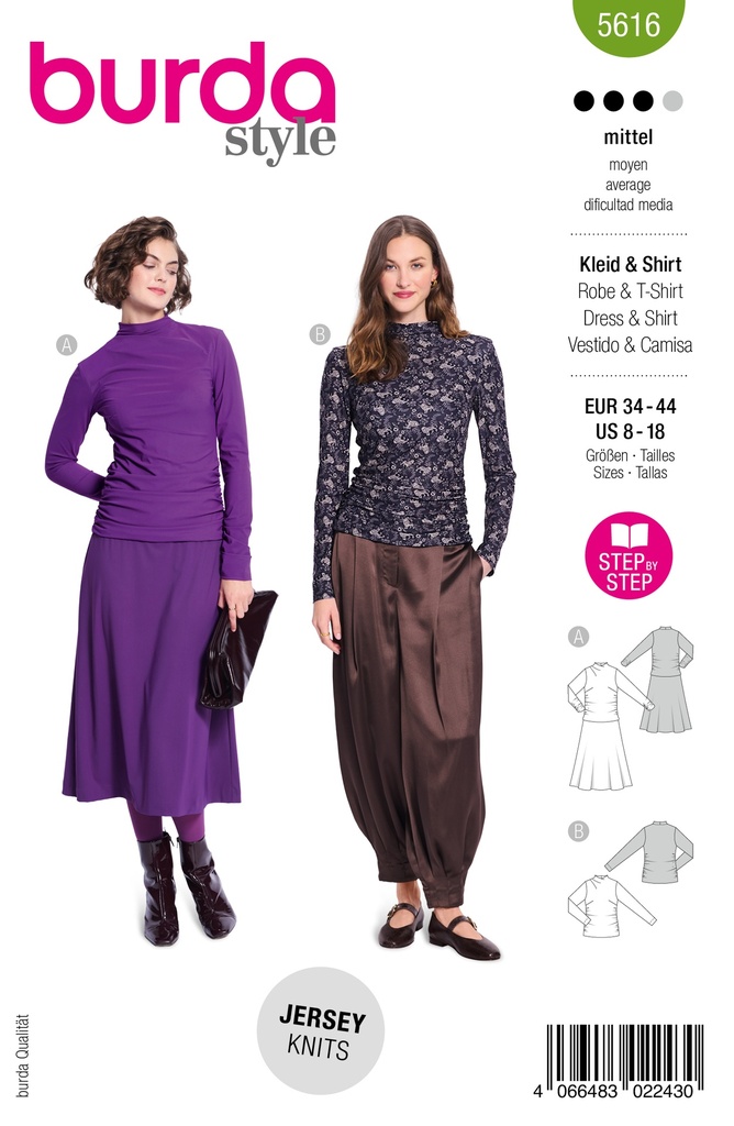 Patron Burda 5616 - Robe