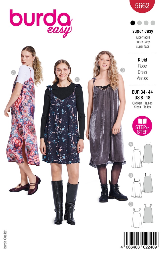 Patron Burda 5662 - Robes