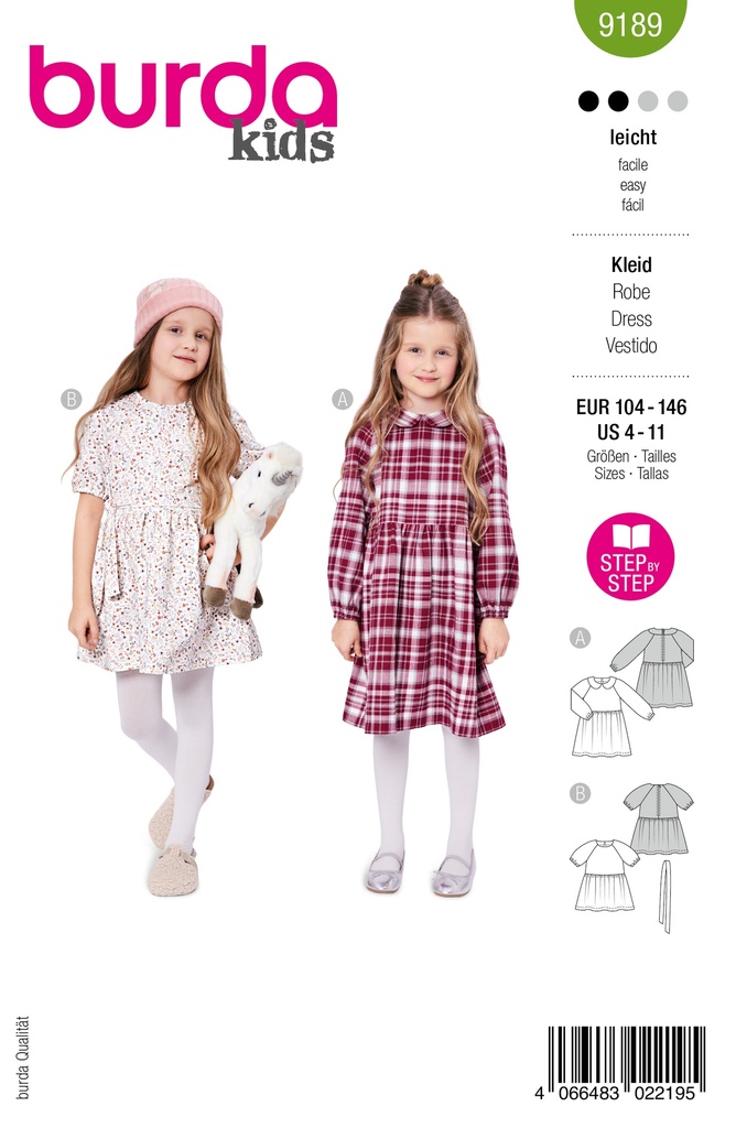 Patron Burda 9189 - Robes