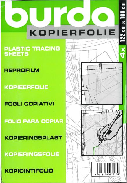 Reprofilm Transparent  Burda 4 x (122 x 100 cm)