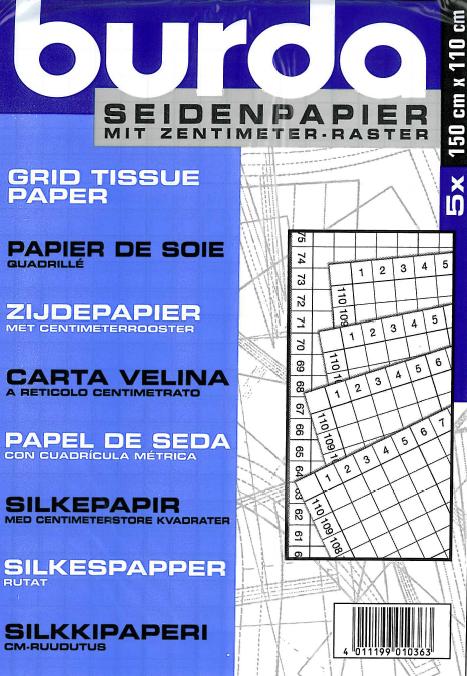 Papel de seda cuadriculado - 5x(150/110) - 